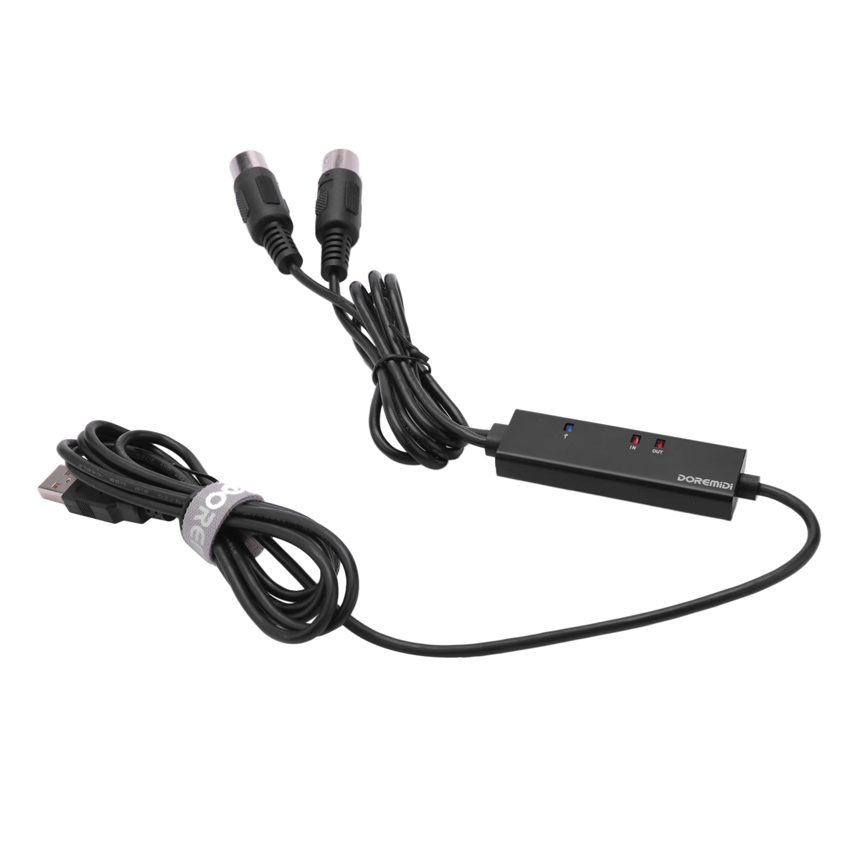 DOREMiDi MTU-10 Кабель MIDI-USB USB-MIDI-конвертер со световым индикатором Чип обработки FTP