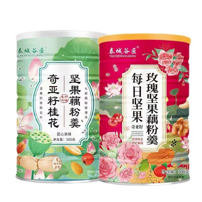 

Chia seed instant nut lotus root starch soup 500g/can No Teapot