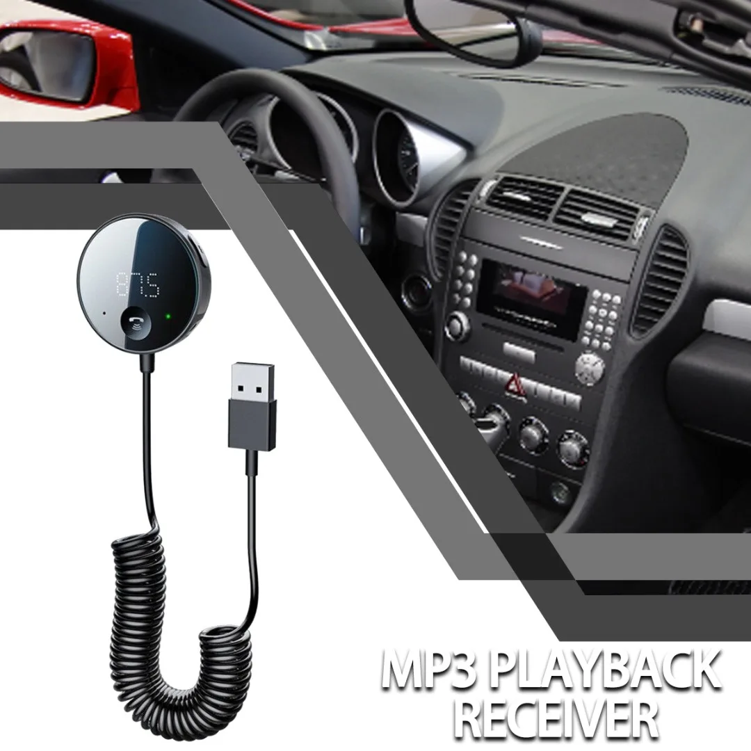 

Mayitr 1 шт. беспроводной FM-передатчик AUX стерео аудио приемник Bluetooth-совместимый MP3-плеер автомобильный комплект громкой связи