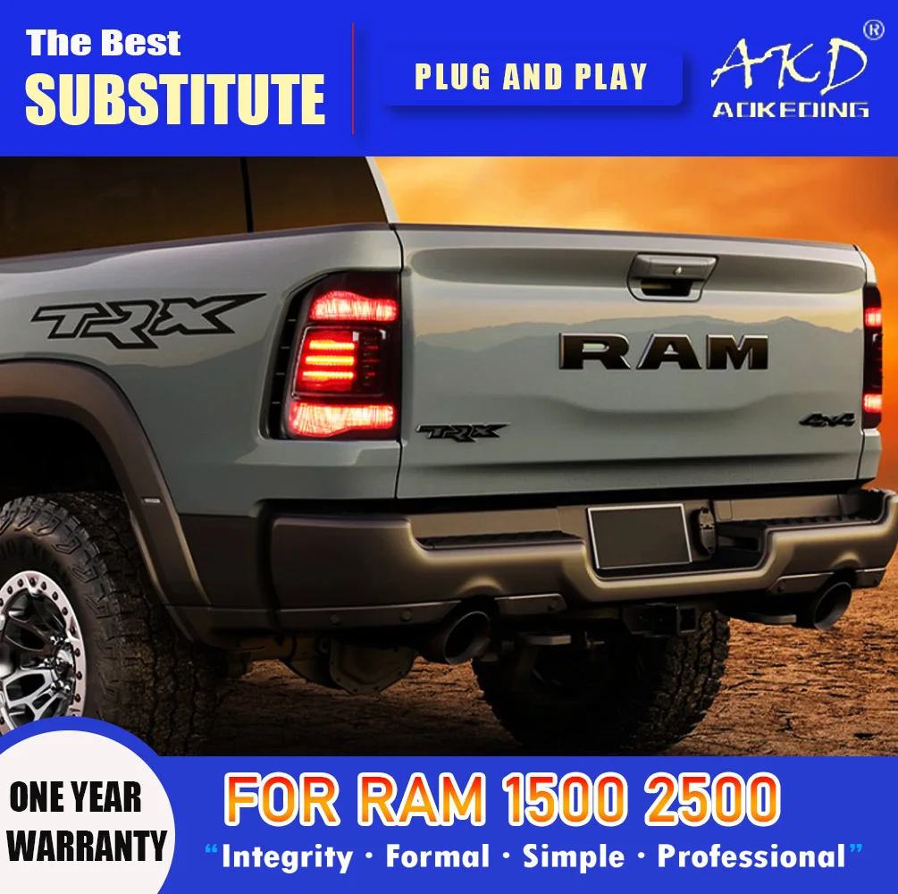 

AKD Tail Lamp for Dodge RAM LED Tail Light 2009-2018 Ram1500 2500 3500 Rear Fog Brake Turn Signal Automotive Accessories