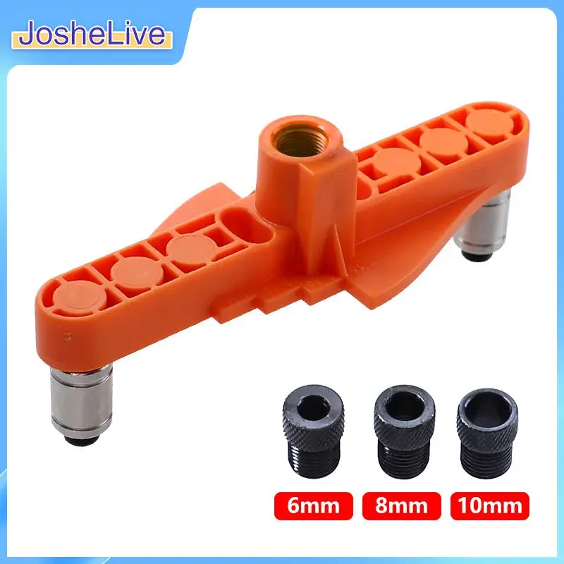 

Alloy Vertical Pocket Hole Jig Woodworking 6/8/10mm Drilling Locator Wood Dowelling Self Centering Drill Guide Kit Hole Puncher