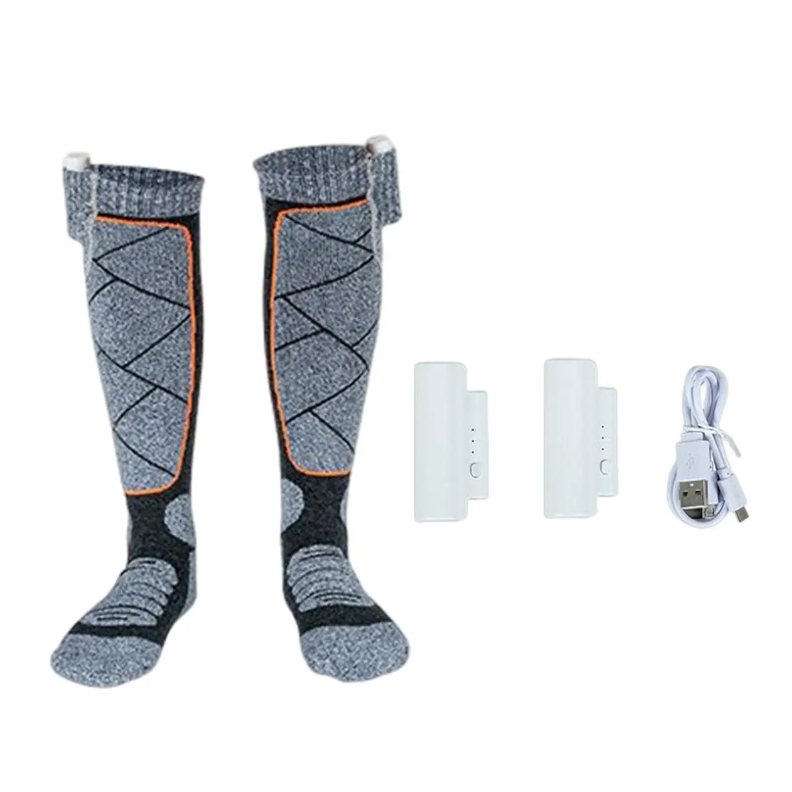 

Winter Warm Heated Socks Breathable Electric for Snowboating Cycling Camping