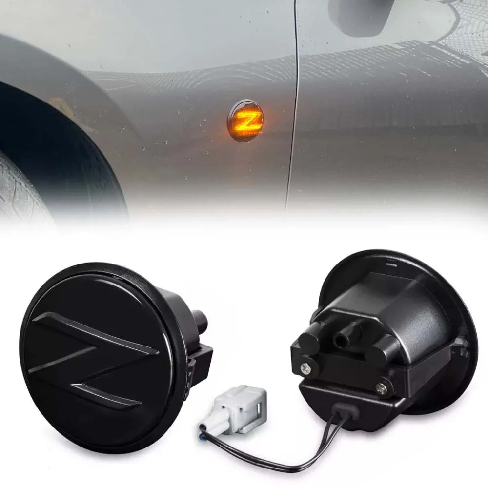 

2Pcs Led Dynamic Side Marker Light Turn Signal Sequential Blinker Indicator For Nissan 370Z Coupe Nismo Roadster Fairlady Z Z34