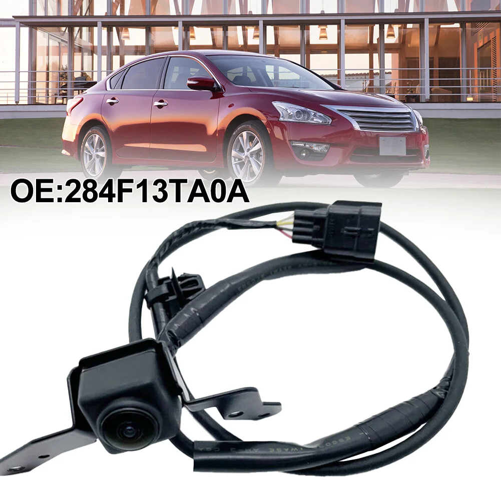 

12V Car Front View Camera For Nissan For Teana For Altima 284F1-3TA0A 284F13TA0A Black Plastic Front Camera Car Electronics