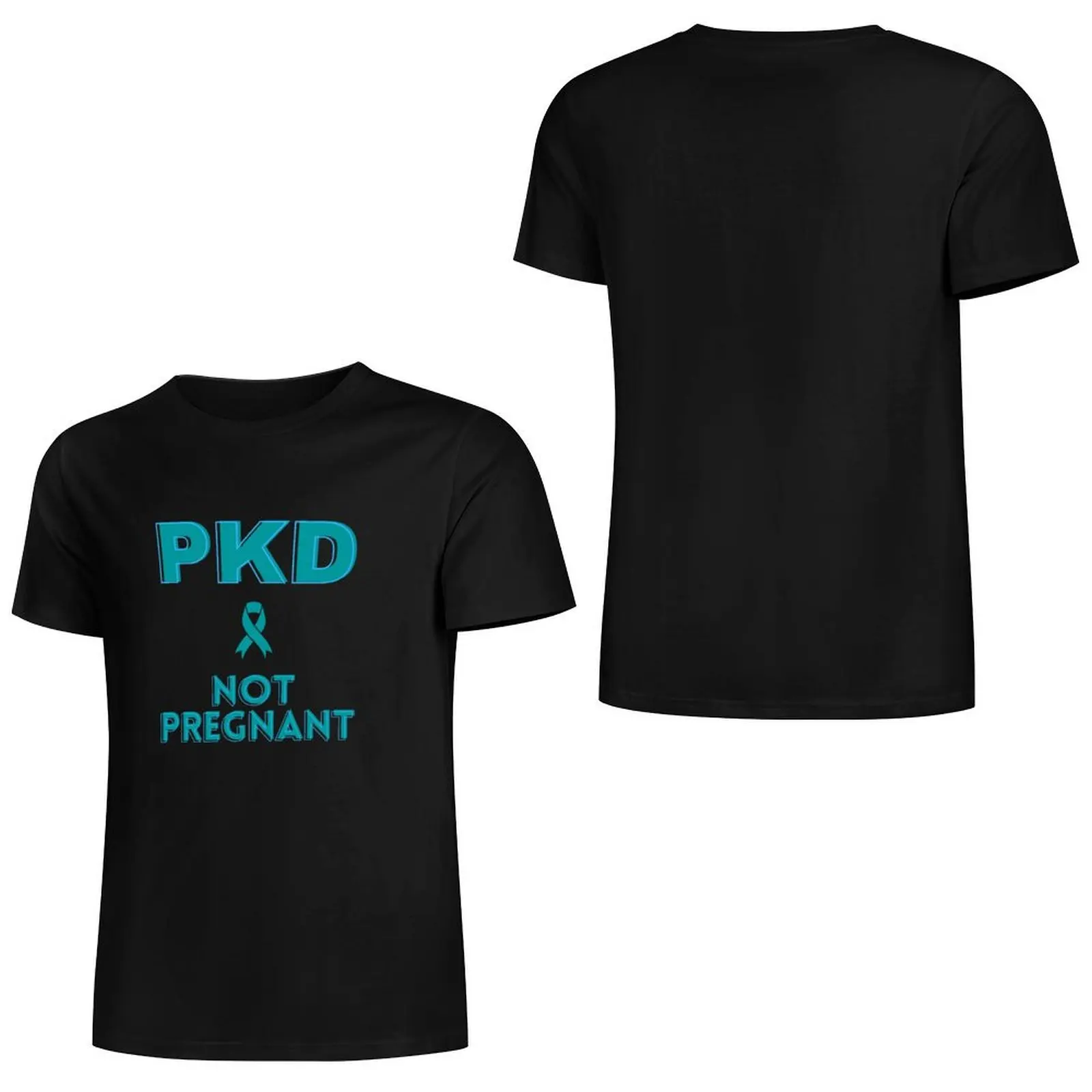 Фото Полицистическая болезни почек PKD, а не беременная, текстовый дизайн, футболка с таможенным дизайном, ваша собственная милая одежда, мужская футболка с графикой №3