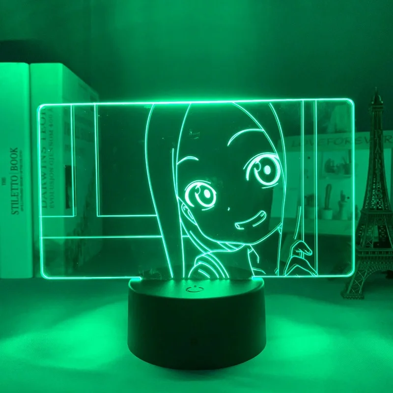 3d ночник с изображением мастера такаги сана светодиодный светильник ильник в