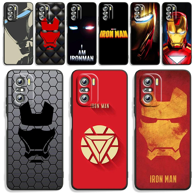 

Avengers Iron Man Phone Case For Xiaomi Redmi Note 11 10S 10 9T 9S 9 8T 8 7 Pro Plus Max 5G Silicone TPU Cover