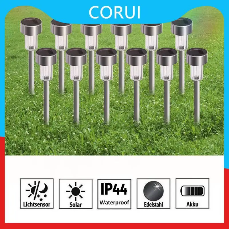 

Automatically Decorative Lamp 1.2v40mah Solar Lawn Floor Lamp Outdoor Pathway Lights Walkway Lighting Light Three Light Color