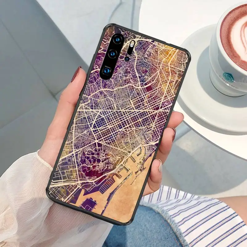 Карта города Барселоны Копенгагена Италия Ливерпуль раньше для OPPO F 1S 7 9 K1 A77 F3 RENO