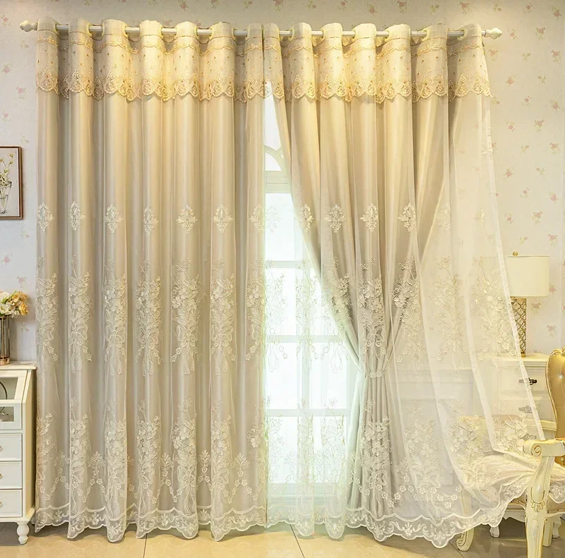 

Европейские шторы из полиэстера и хлопка blackout