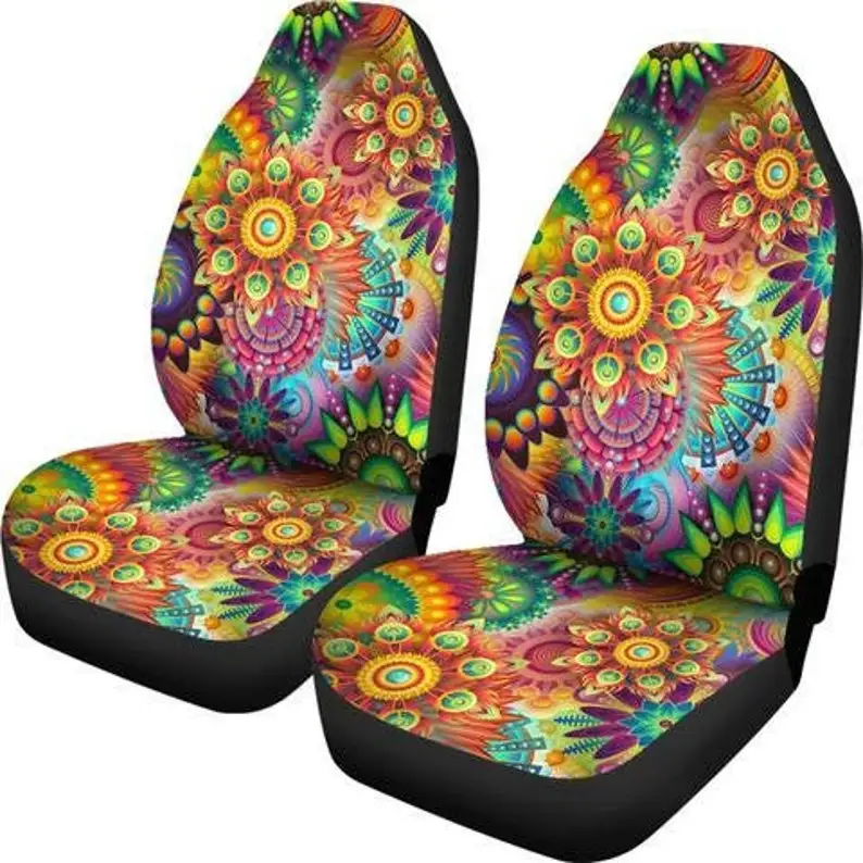 

Ethnic Mandala Car Seat Covers (Set Of 2) / 2 Front Car Seat Covers / Car Seat Covers / Mandala Car Seat Protector / Mandala Car