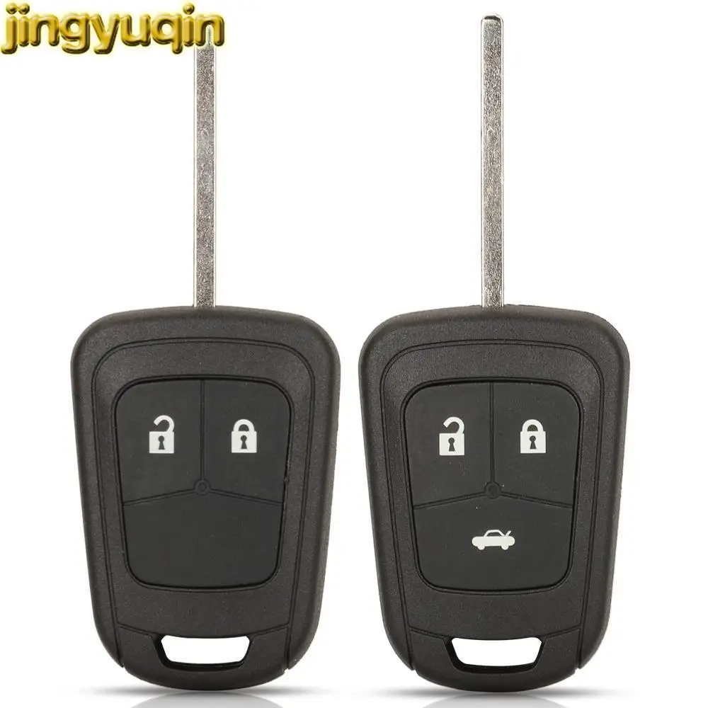 

Jingyuqin 5pcs Flip Remote Car Key Shell For Chevrolet Camaro Sonic Cruze Malibu Volt Spark Equinox 2/3 Buttons Fob HU100 Blade