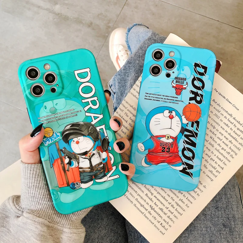 

Animation cartoon XS cute Doraemon funny se2 Basketball bull for apple 12pro 11 mobile phone case suitable for iphone13promax