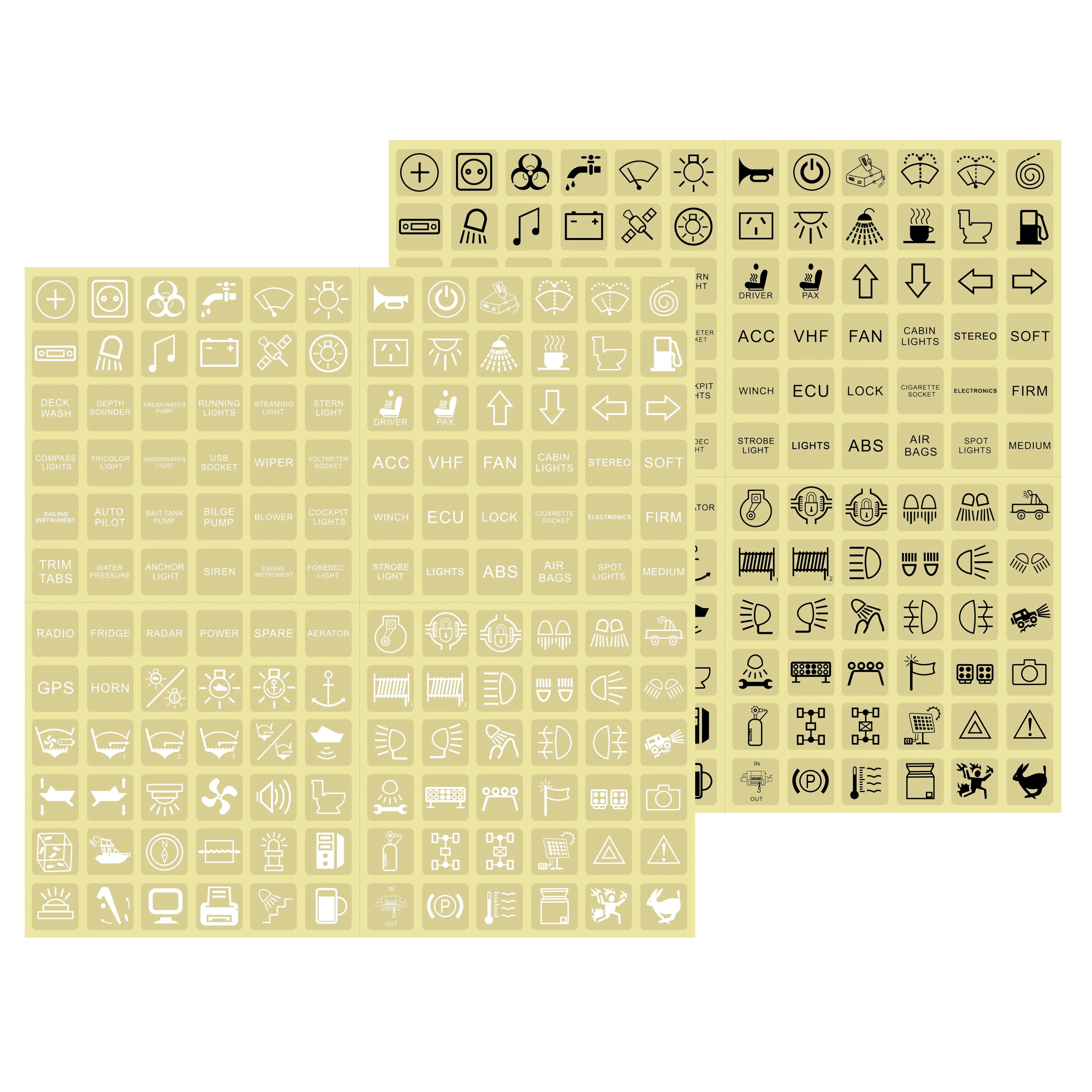 BANDC Наклейки для выключателей 2 шт., прозрачные/черные/ночные светящиеся