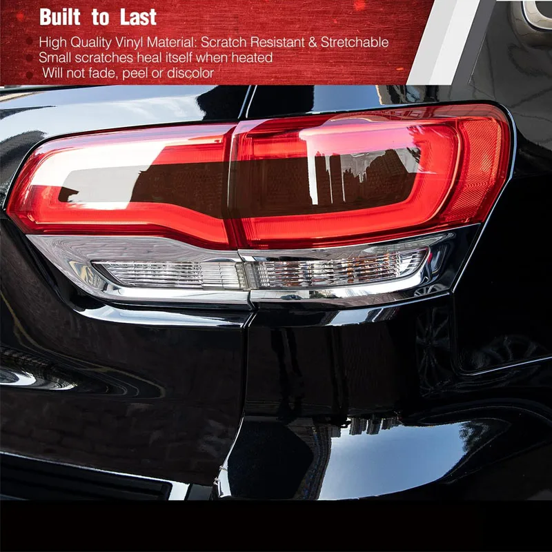 Задний задний фонарь верхний Виниловая наклейка для 2014 - 2021 Jeep Grand Cherokee Dark