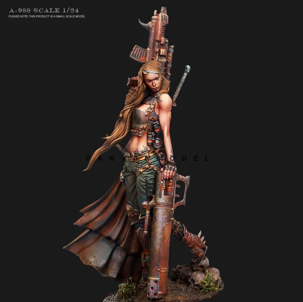 

1/24 75 мм Future Gunslinger, статуэтка солдата из смолы