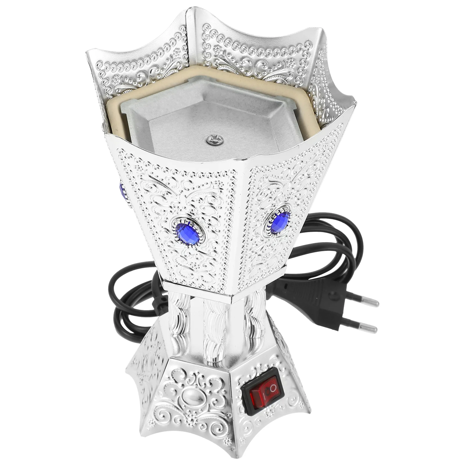 Подключаемая курильница металлическая ретро ароматическая электрическая для