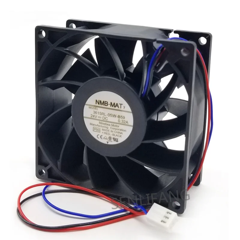Новый Кулер Для NMB 3615RL-05W-B59 DC24V 0.32A 3-проводной 90x90x38 мм, вентилятор охлаждения сервера