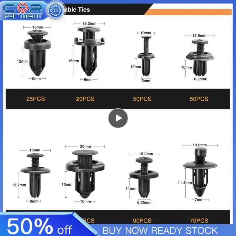 

970g Car Buckles Rivet Fastener Clip Multifunctional Portable /car Buckle Set Car Supplies Panel Mixed Expansion Screw Clip