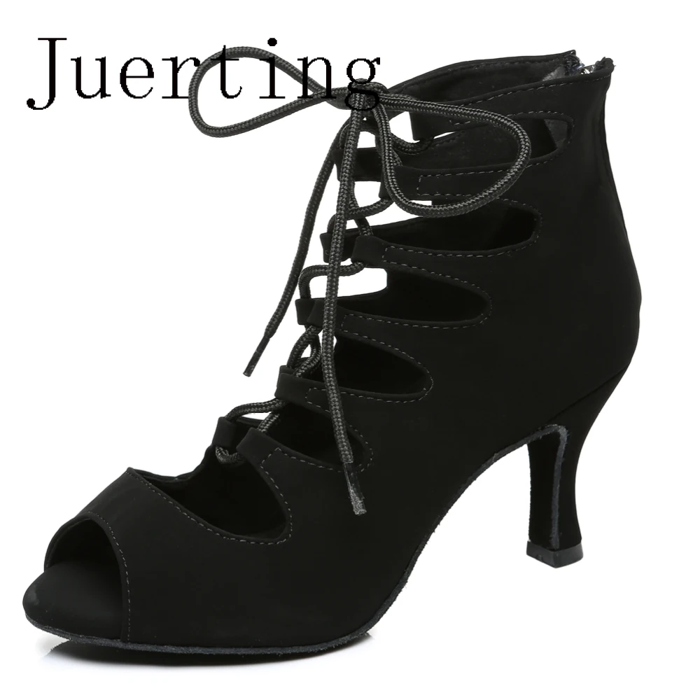 Juerting soft leather Heels Modern Jazz Dance adult Latin Cha-cha salsa Square ballroom dance