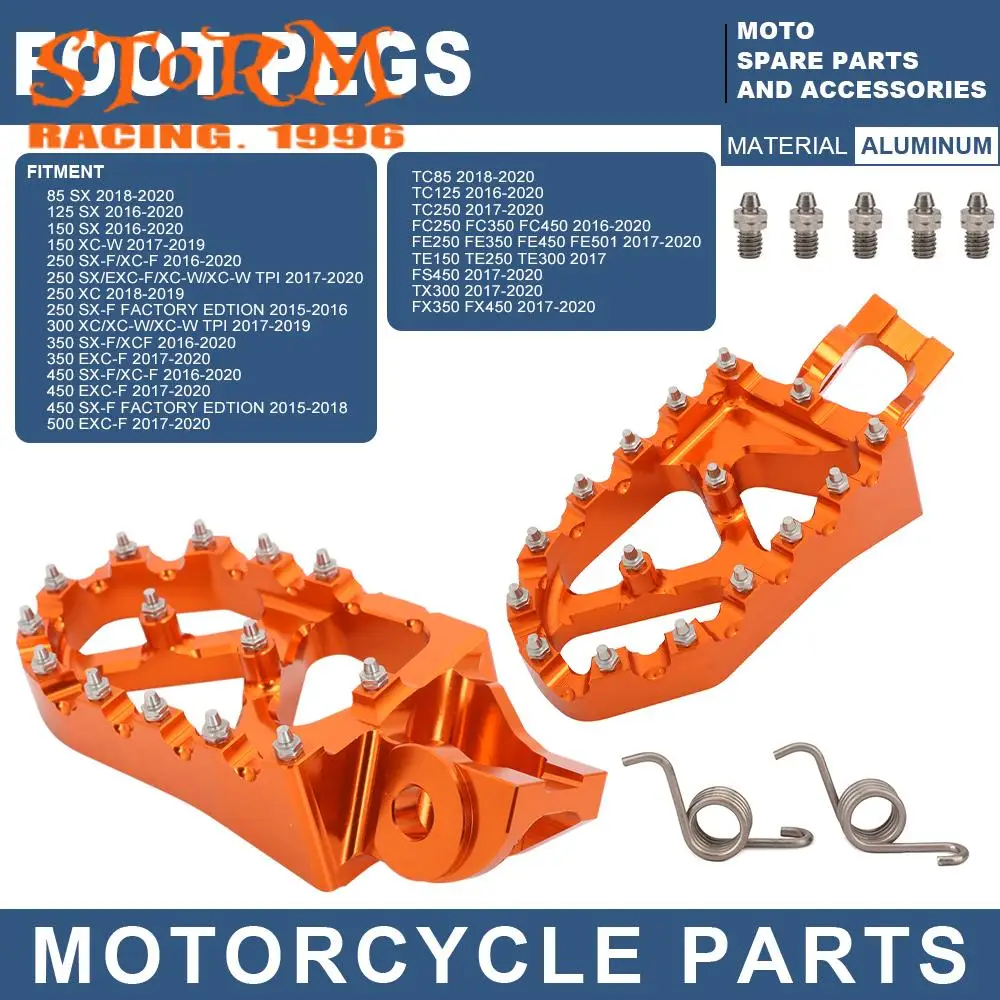 

Подножки для мотоцикла, подножки, педали для ног, педаль, тормоз для Husqvarna FX350 FX450 TC85 TC125 TC250 FC FE 250 350 450 FE501