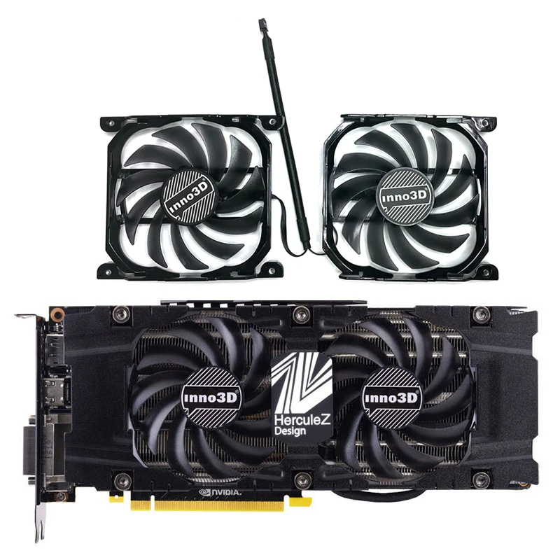 

INNO3D GeForce GTX 1070Ti GPU Fan CF-12915S P104-100 Cooler Fan for INNO3D GeForce 1080 Ti Twin X2 Graphics Card
