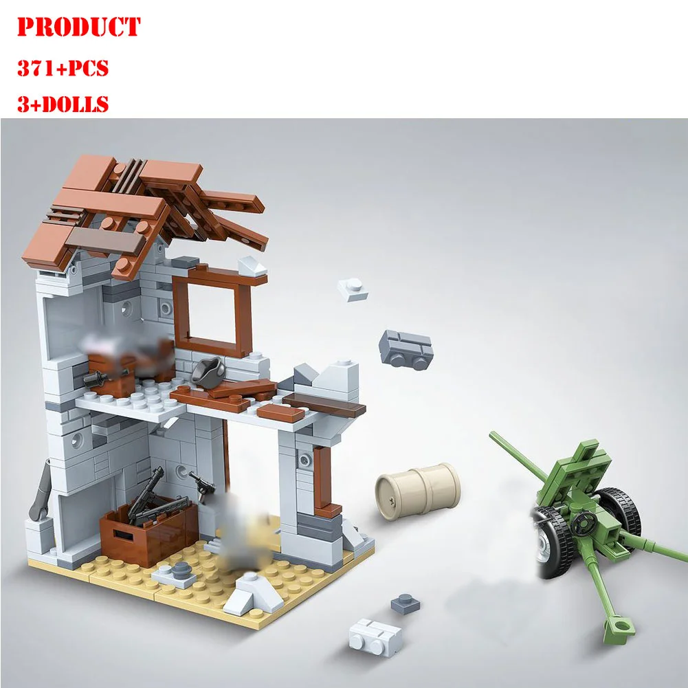 3 + куклы военная сцена строительные блоки битва за Сталинграда бойные герои и