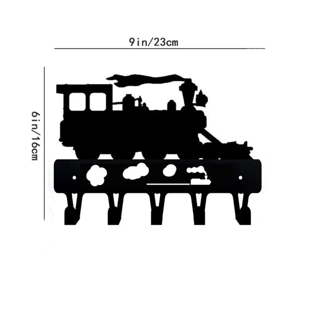 Металлический Настенный Держатель Для Ключей С Декоративными Крючками Steam Trail