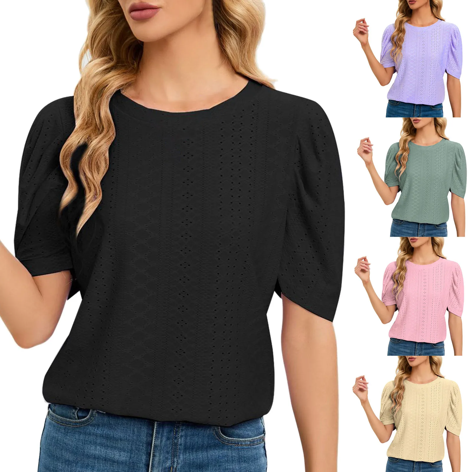 

Women's Short Sleeve T Shirts Fashion Loose Tops Solid Casual Long Sleeves for Women Soft Cotton Long Sleeve T Shirt Women