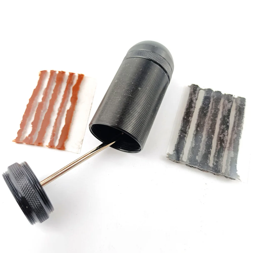 

Lightweight Bike Tyre Puncture Tools Tubeless Bicycle Vacuum Tire Repair Kits with Rubber Strip Cycling Accessories
