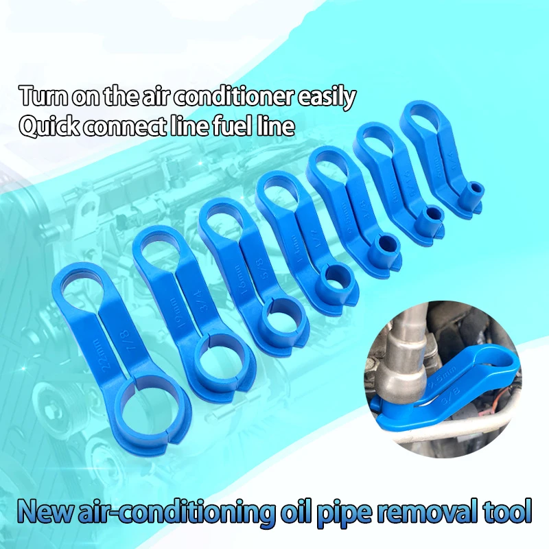 

7pcs Automobile Fuel Line Disconnect Set Fuel Line Removal Tools Replacement Fuel Line Angled Disconnect Tool Car Tools Parts