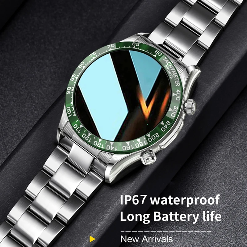 Rollstimi-reloj inteligente IP68 para hombre, pulsera con llamadas, Bluetooth, para teléfono Xiaomi, Android e ios