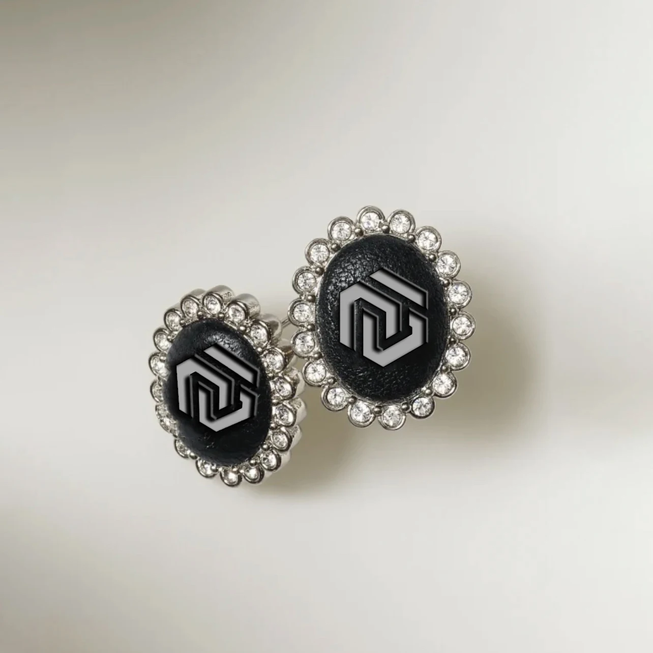 

NIGO Shipping Free Letter Oval Ear Studs Brass Accessories Jewelry #nigo82267