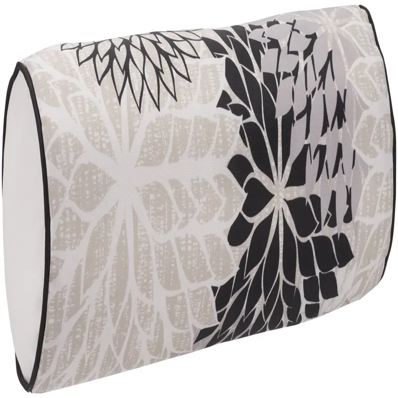 

Декоративная подушка Victory для дома и улицы, черно-белая, 6x20 дюймов