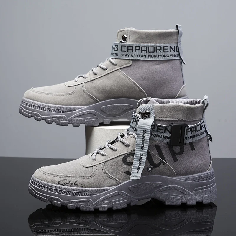 

Outdoor high top large size Martin boots winter casual sports cotton shoes men's warm Plush thickened snow boots