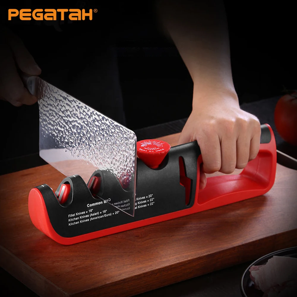 

5 In 1 Professional Kitchen Knife Sharpener Scissors Sharpening Coated Ceramic Sharpening Stones for All Knives Kitchen Tools