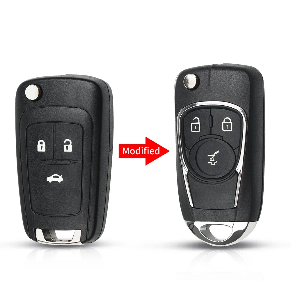 

Модифицированный откидной ключ KEYYOU для Chevrolet Cruze, Epica, Lova, Camaro, Impala, 2, 3, 4, 5 кнопочный пульт дистанционного управления, корпус ключа для автомобиля HU100, замена лезвия