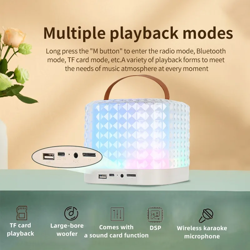 Звуковая шкатулка полноэкранная стерео-система с дуэльным микрофоном HIFI