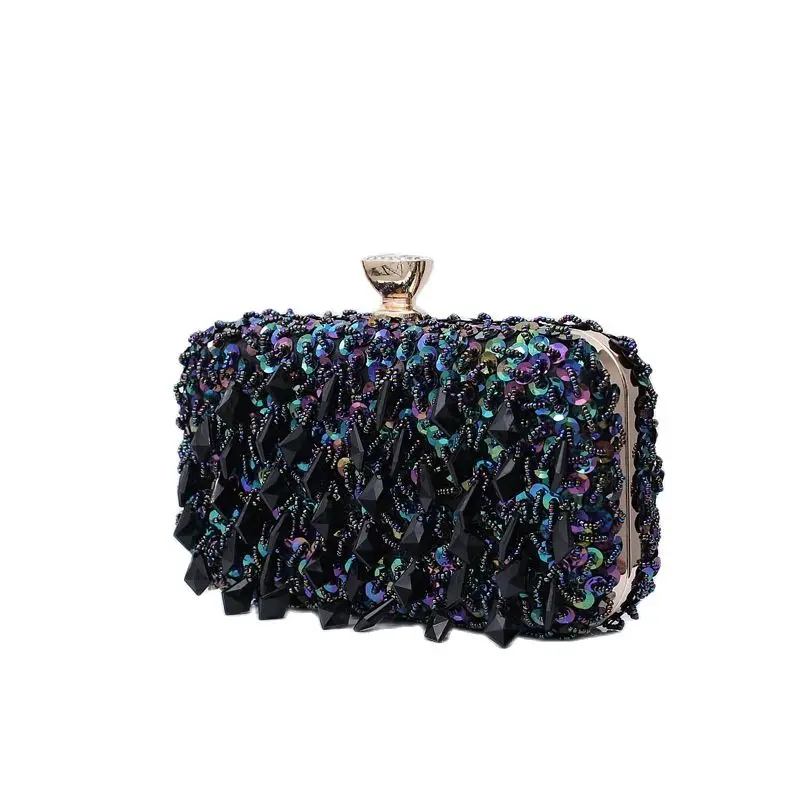 

Women Sequins Evening Bags Bling Wedding Dinner Wallets With Chain Banquet Shoulder Bags Fashion Clutch Purse Drop Shipping