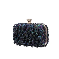 women sequins evening bags bling wedding dinner wallets with chain banquet shoulder bags fashion clutch purse drop shipping