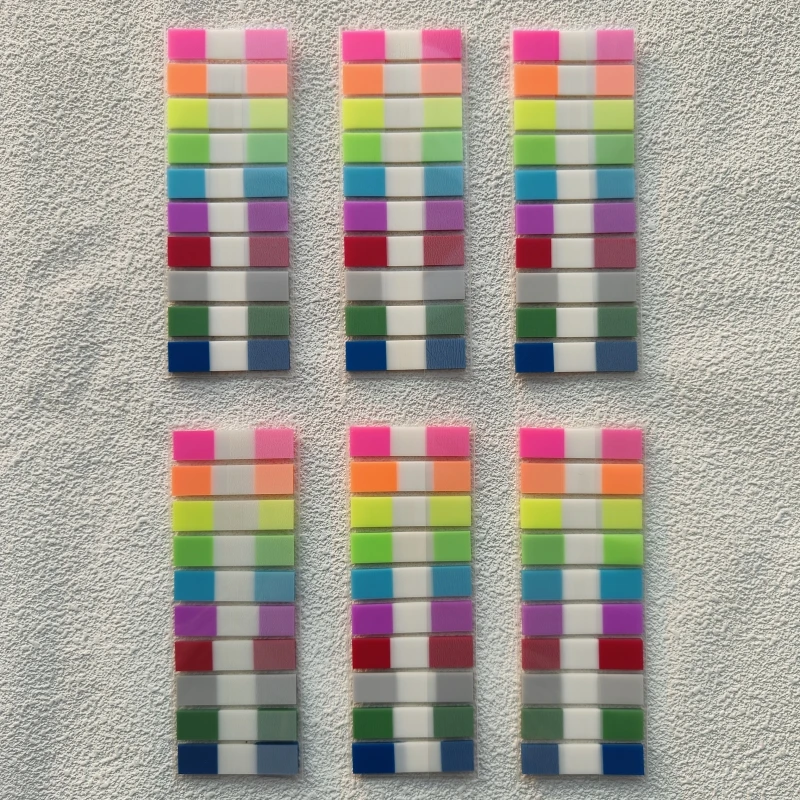 

6 упаковок, прозрачный водонепроницаемый блокнот для заметок, липкие блокноты для заметок, школьные канцелярские принадлежности, офисные принадлежности, корейские канцелярские принадлежности