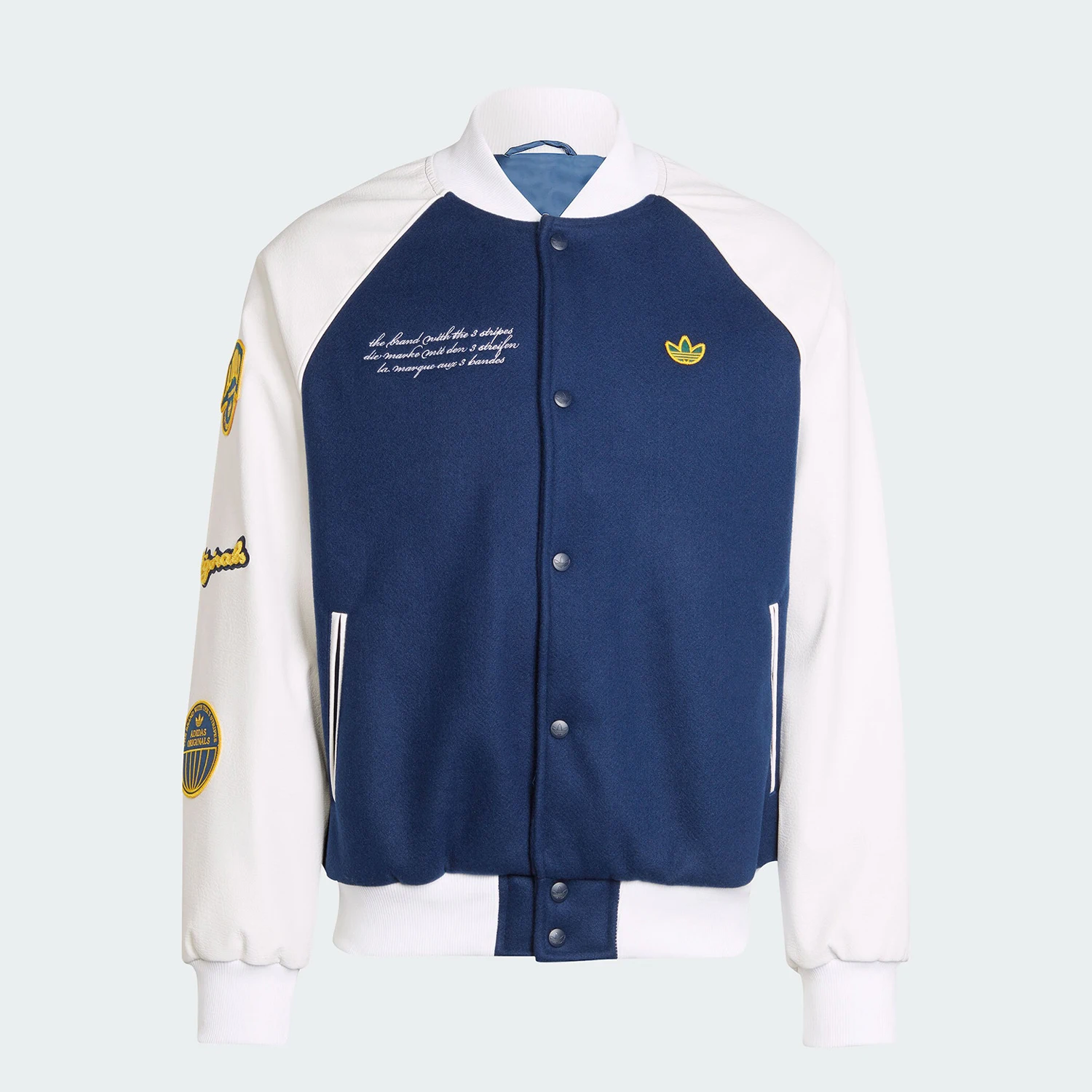 Фото Официальная мужская спортивная куртка Adidas VRCT JKT, бейсбольное пальто IS2926 №3