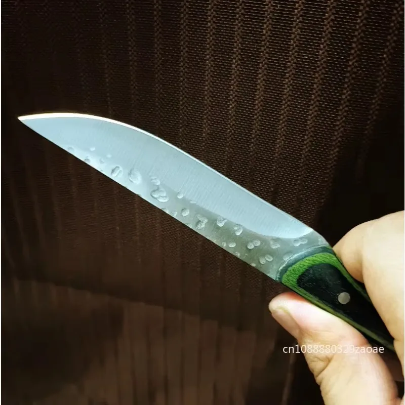 Новый кованый вручную искусственный маленький нож острый прямой высокой