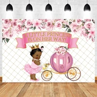 princess on the way photography backdrop baby birthday party decor photocall photographic background photo studio photophone