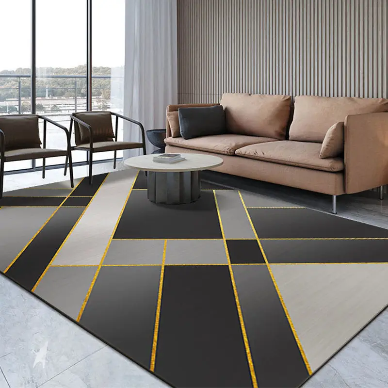 

Modern Luxury Living Room Carpet Home Soft Non-Slip Floor Mats Children Bedroom Lounge Carpet Decor Washable Commercial Office
