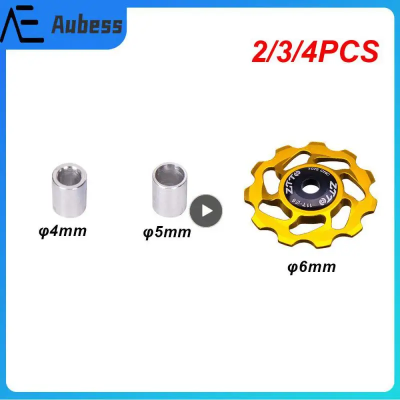 

4PCS ZTTO 11T MTB Bicycle Rear Derailleur Jockey Wheel Ceramic Bearing Pulley AL7075 CNC Road Bike Guide Roller Idler 4/5/6mm