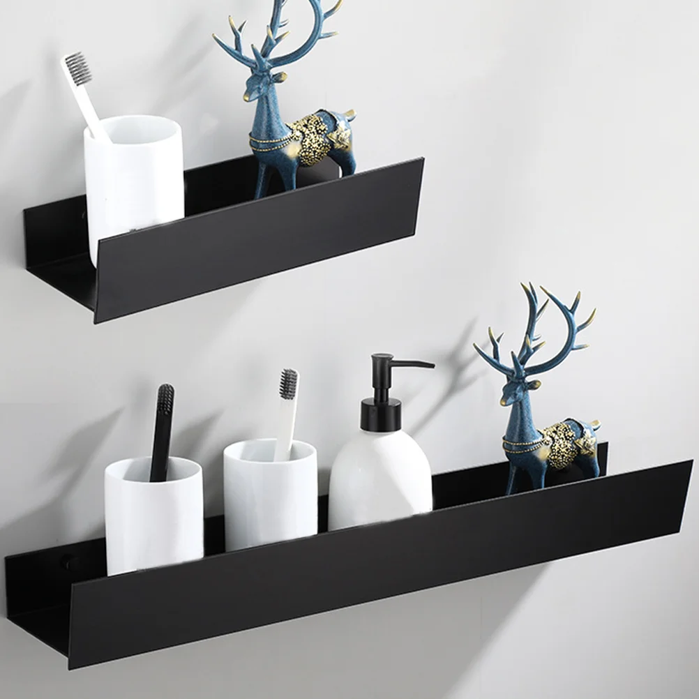 

Bathroom Metal Shelf Organizer Wall Mounted Storage Rack Shampoo Holder