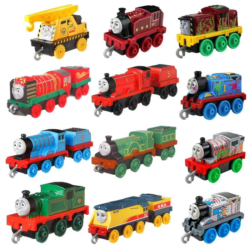

Оригинальные модели поезда Thomas and Friends Track Master из сплава металла, литые модели поезда Джеймс соленый харлод, милые детские игрушки, подарок на...
