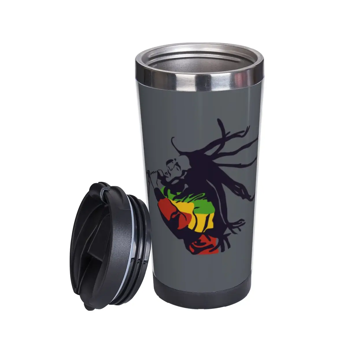

Bobs And Marley - The King Of Reggae Classic Double Insulated Water Cup Cute Thermos Mug Casual Heat Insulation milk cups