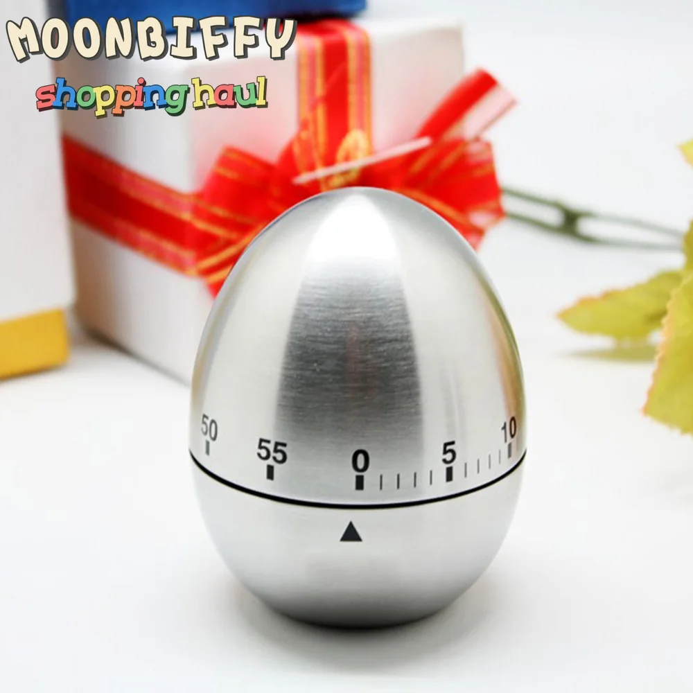

Kitchen Supplies Stainless Steel Egg Clock Kitchen Timer Alarm Count Up Down Clock 60 Minute Countdown Cooking TimerKC1366